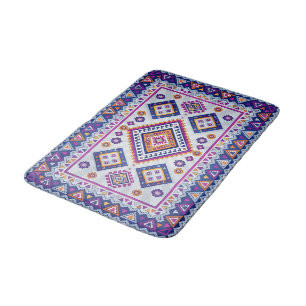 Marrakech Dream - Vibrant Moroccan Geometric Art Bath Mat