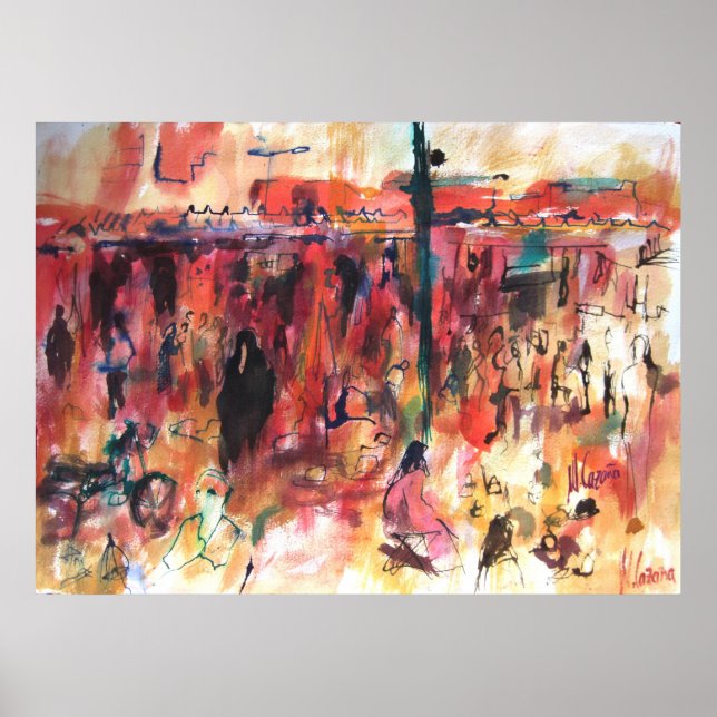Marrakech Market Poster (Front)