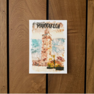 Marrakech Morocco Koutoubia Mosque Postcard