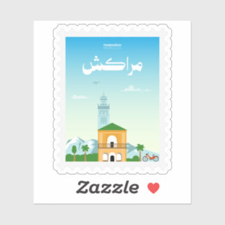 Marrakech Morocco Postage Stamp Travel