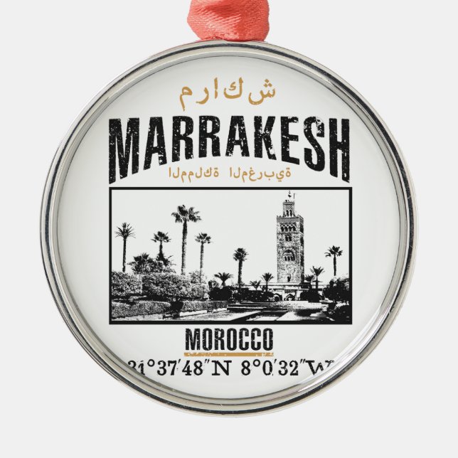 Marrakesh Metal Tree Decoration (Front)