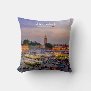 Marrakesh, Morocco - Jemaa el Fnaa Square Cushion