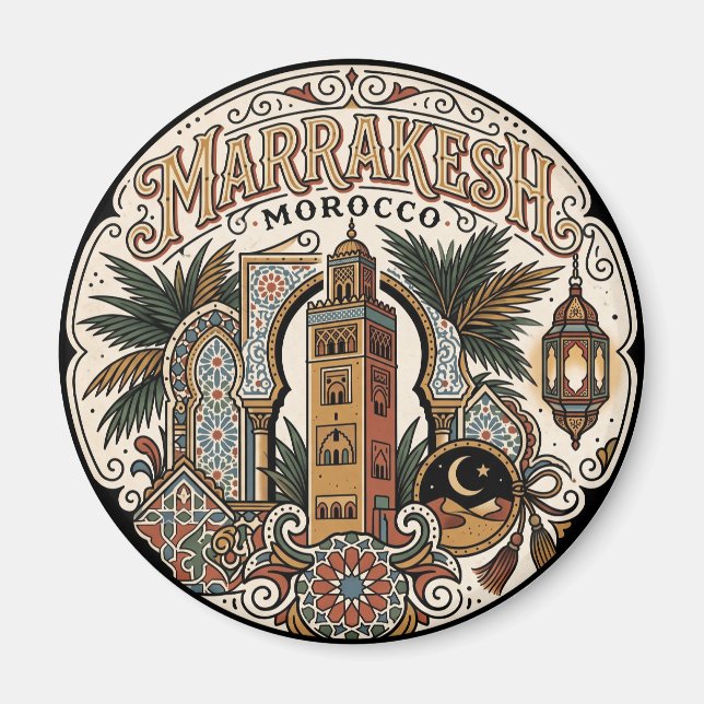 Marrakesh Morocco Magnet (Front)