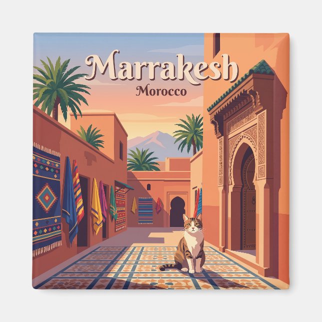 Marrakesh Morocco Magnet (Front)