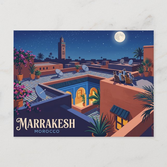 Marrakesh Morocco Postcard (Front)