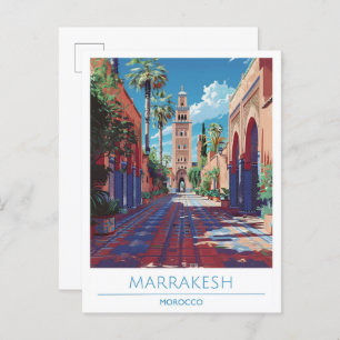 Marrakesh Morocco Travel Postcard