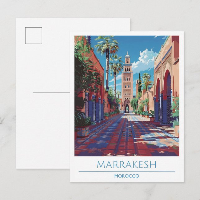 Marrakesh Morocco Travel  Postcard (Front/Back)
