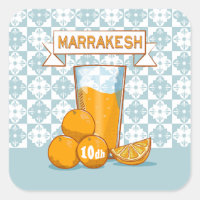 MARRAKESH Orange Juice Retro Poster