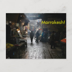Marrakesh souk in Morocco Postcard