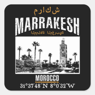 Marrakesh Square Sticker
