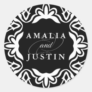 Marrakesh Wedding Sticker Black