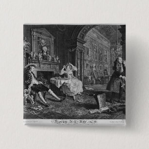 Marriage a la Mode 15 Cm Square Badge