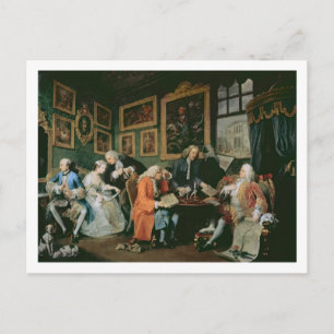 Marriage a la Mode: I - The Marriage Settlement, c Postcard