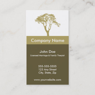 Marriage and Family Therapist Business Card