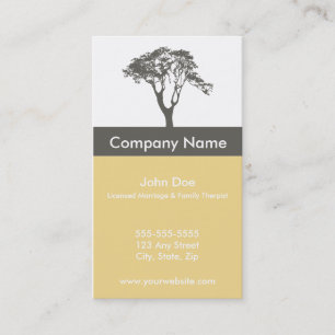 Marriage and Family Therapist Business Card