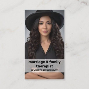 Marriage And Family Therapist Custom QR Business Card