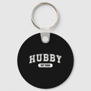 Marriage Bachelor Party Wife and Hubby Est 2026 Key Ring