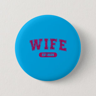 Marriage Bachelor Party Wife And Husband Est 2026 6 Cm Round Badge