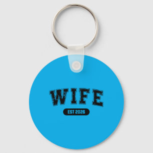 Marriage Bachelor Party Wife And Husband Est 2026 Key Ring