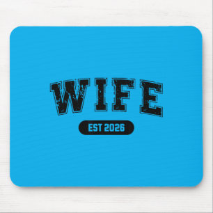 Marriage Bachelor Party Wife And Husband Est 2026 Mouse Pad