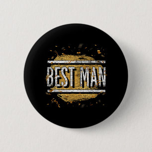 Marriage Best Man Groomsmen Wedding Bachelor Party 6 Cm Round Badge