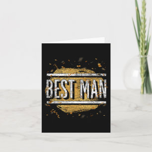 Marriage Best Man Groomsmen Wedding Bachelor Party Card