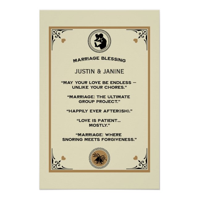 Marriage Blessing Gift Poster (Front)