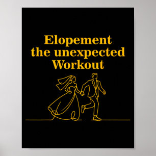Marriage Bride Groom Funny Wedding Humour Poster