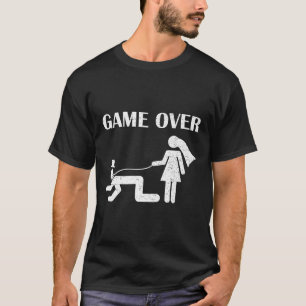 Marriage Bride Groom Married Meme Game Funny Over T-Shirt