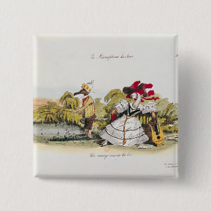 Marriage by the Book 15 Cm Square Badge