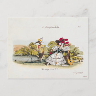 Marriage by the Book Postcard