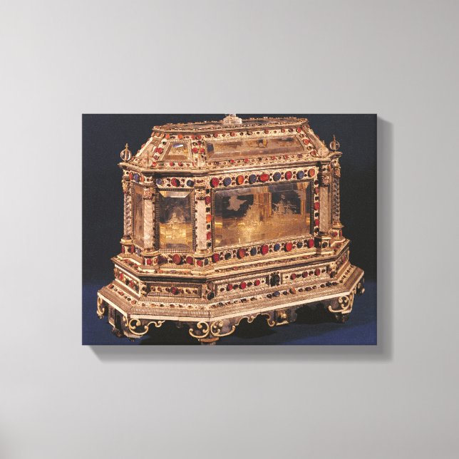 Marriage coffer, 1753 canvas print (Front)