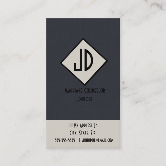 Marriage Counsellor Business Card (Front)