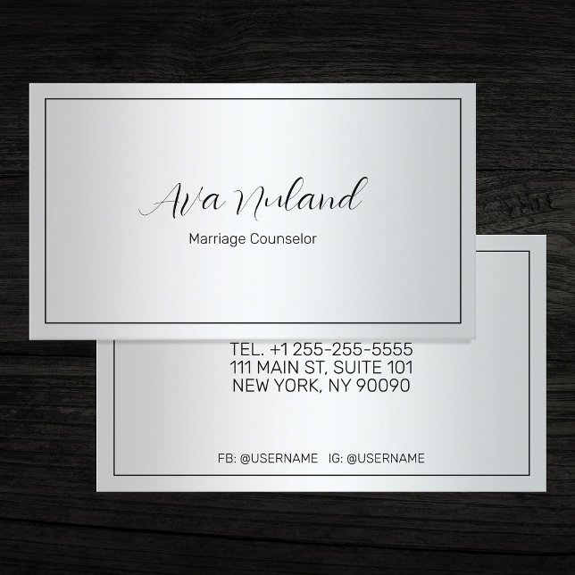 Marriage Counsellor Business Card (Marriage Counselor Cards)