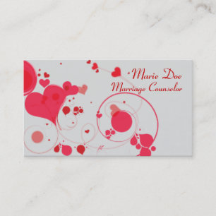 Marriage Counsellor Elegant Feminine Business Card