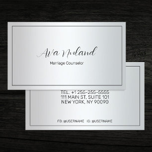 Marriage Counselor Business Card