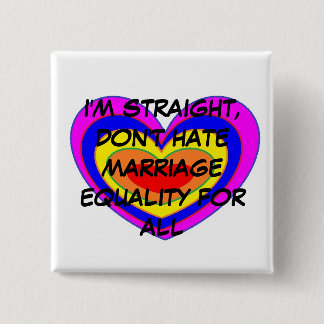 MARRIAGE EQUALITY 15 CM SQUARE BADGE