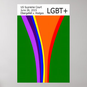 Marriage Equality LGBT+ Pride Poster Modernist Art