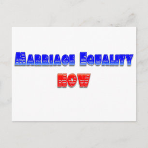 Marriage Equality Now! Postcard