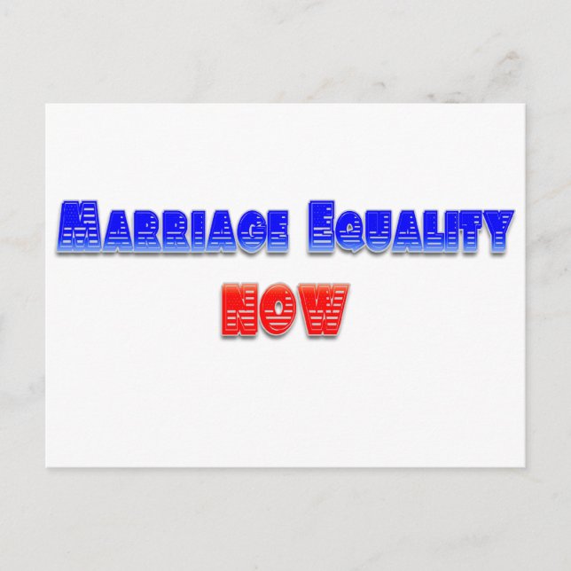 Marriage Equality Now! Postcard (Front)
