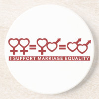 Marriage Equality / One Love custom coaster