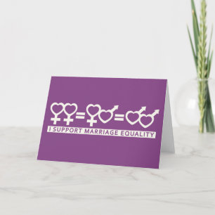 Marriage Equality / One Love custom greeting cards
