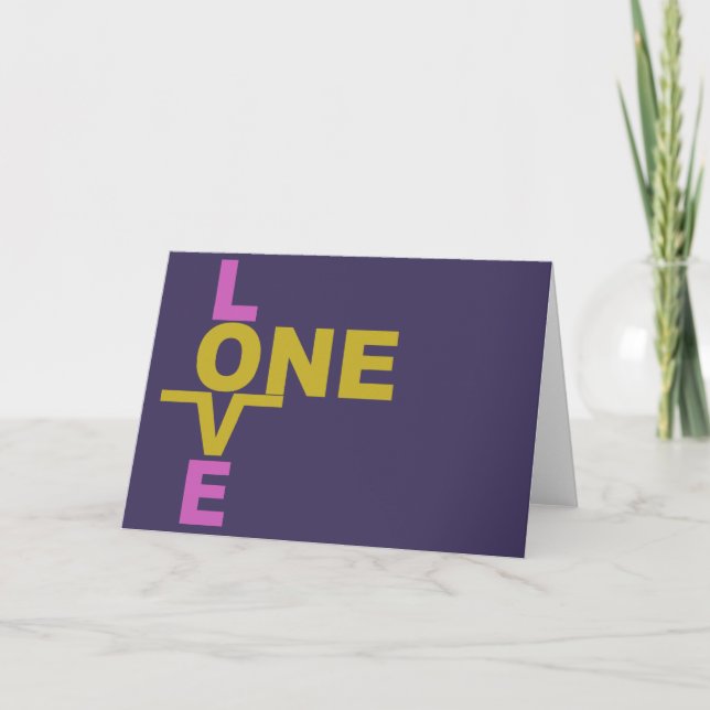 Marriage Equality / One Love custom greeting cards (Front)
