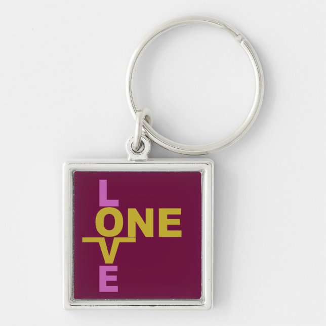 Marriage Equality / One Love custom key chain (Front)