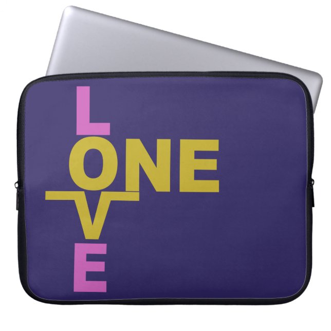 Marriage Equality / One Love custom laptop sleeve (Front)