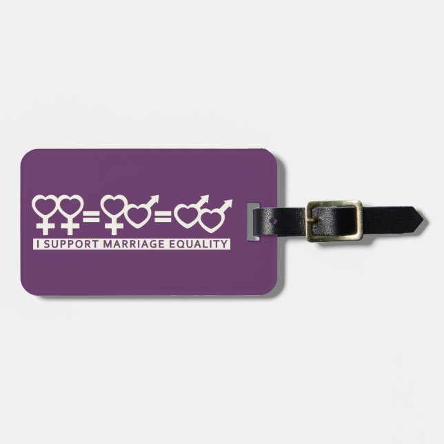 Marriage Equality / One Love custom luggage tag (Front Horizontal)