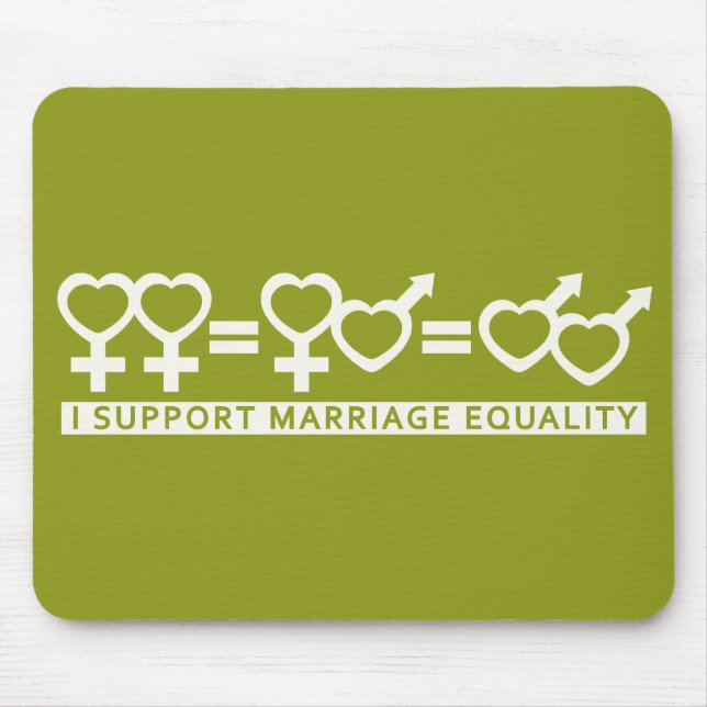 Marriage Equality / One Love custom mousepad (Front)