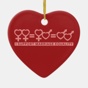 Marriage Equality / One Love custom ornament