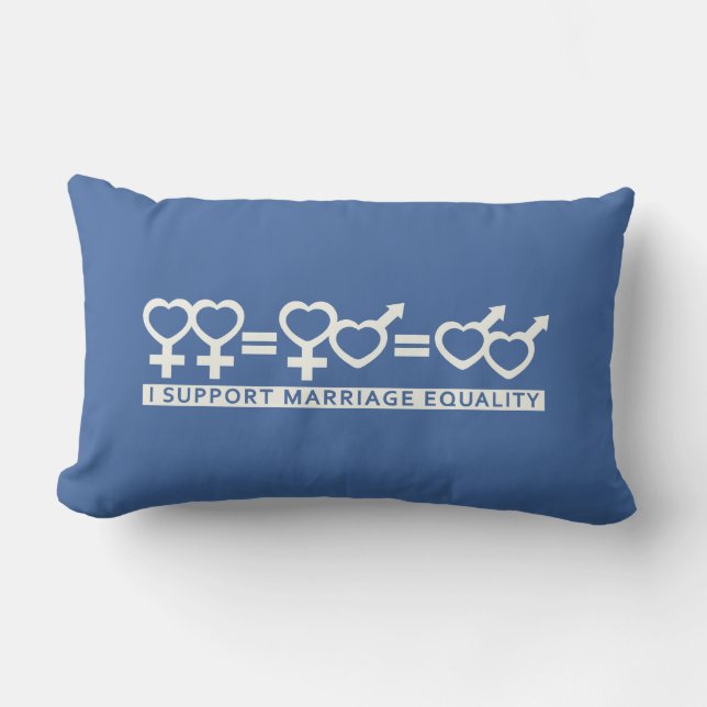 Marriage Equality / One Love custom pillow (Front)