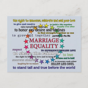 Marriage Equality Postcard